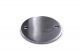 Edelstahl Ronde, Ø 100 x 6 mm, einseitig geschliffen V2A , mit 2 Außenbohrungen 