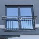 Französischer Balkon Balkongeländer Fenstergitter Edelstahl Balkongitter V2A