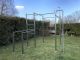Calisthenics Crossfit-Doppelreck-Trainingsstation Massiv 80x80x2 Edelstahl Massiv / Öffentlichen Bereich